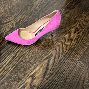 Sergio Rossi.  Size 35.5.  Hot pink.  Heels.